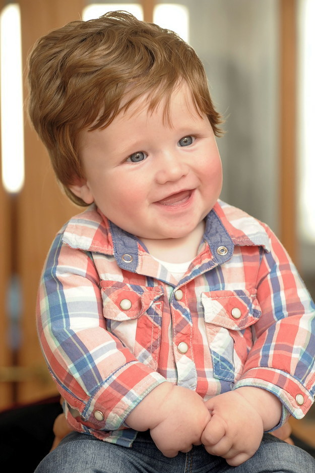 But now he has a RIDICULOUS amount of hair – and his mum says he's had two haircuts so far, whereas most babies don't need one until they're about 2 years old.