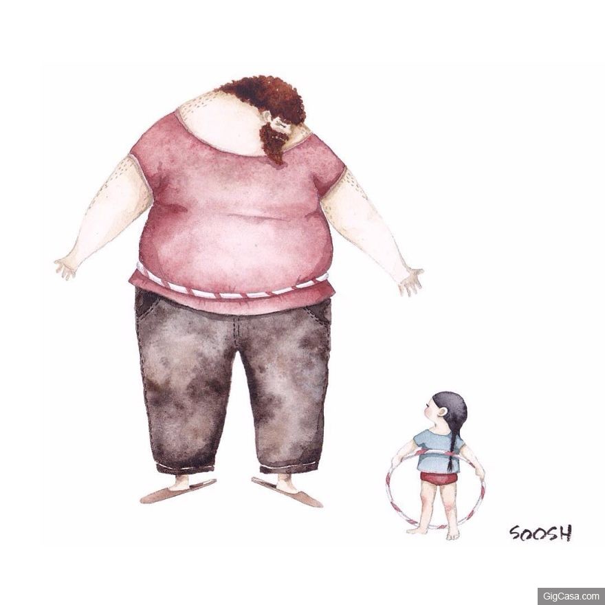 14张会让你流泪的“父亲和女儿相处水彩插画”,证明没有爸爸真的不行!% 照片 14张会让你流泪的“父亲和女儿相处水彩插画”,证明没有爸爸真的不行!